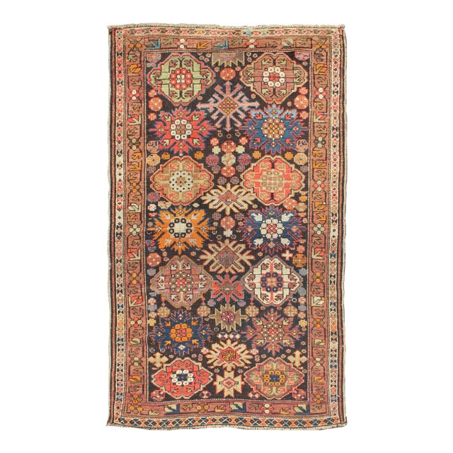 Late 19th Century Antique Caucasian Rug With All-Over Multi-Colored in Large All Over Pattern For Sale