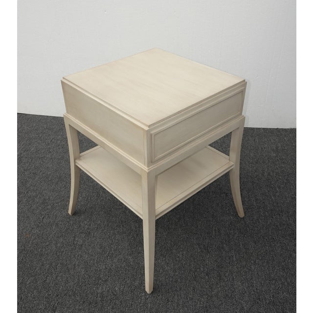 Vintage Michael Weiss Side Table W Drawer ~ End Table Nightstand For Sale - Image 4 of 12