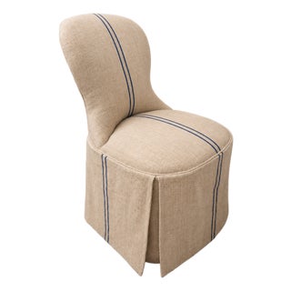 Antique French Slipper Chair For Sale