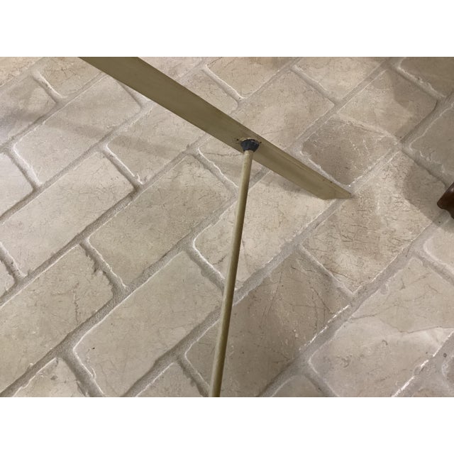 Metal Mid 20th Century Metal Laundry Ironing Basket on Collapsible Frame Newer Homemade Yellow Liner For Sale - Image 7 of 10