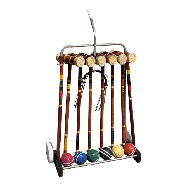 Croquet Set With Cart Chairish