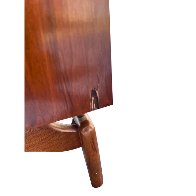 Mid Century Modern Vintage Tall Dresser High Boy Floating Design Parvin Style For Sale In New York - Image 6 of 12