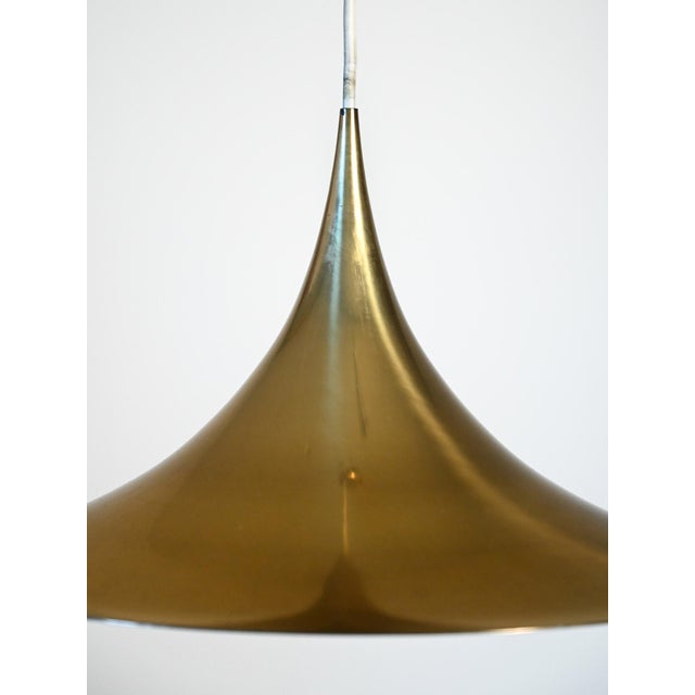 Brass Pendant Lamp by Claus Bonderup & Torsten Thorup for Fog & Mørup, 1960s For Sale - Image 3 of 8