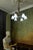 Art Deco French Bronze and Frosted White Glass Six-Light Chandelier, 1930s For Sale - Image 15 of 18