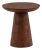 Otis Round Wood Farmhouse Modern Pedestal Side Table For Sale
