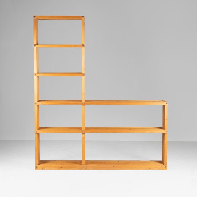 Vintage Wooden Bookcase, 1970 For Sale - Image 3 of 13