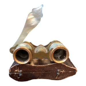 Patented French Antique Opera Glasses With Original Case