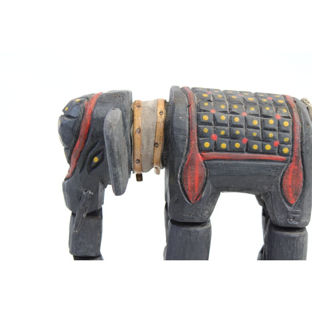 Majestic Elephant Puppet Style in Blue For Sale - Image 6 of 11