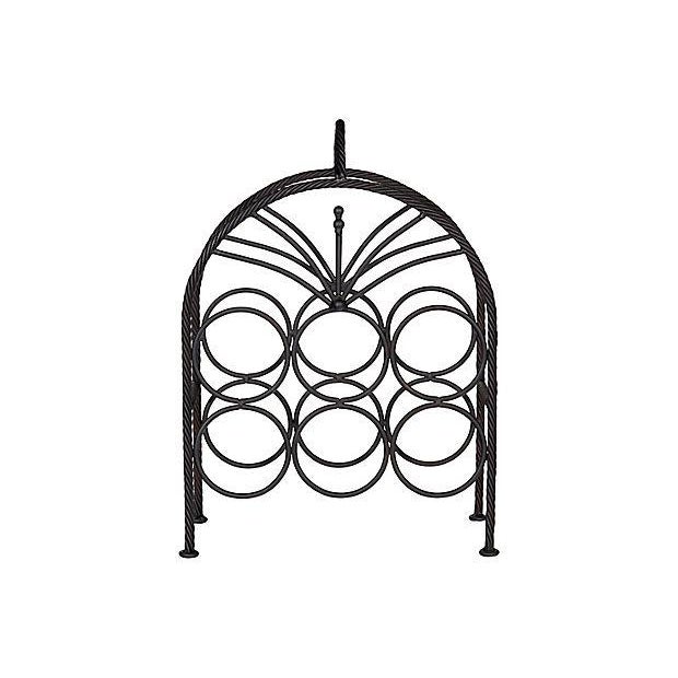 Black Metal Wine Bottle Holder Chairish