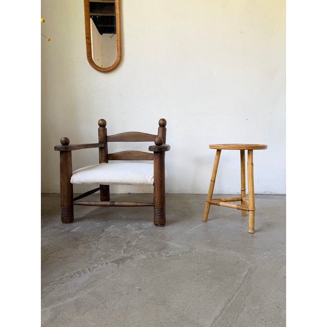 Star-Shaped Rattan Side Table, 1960s For Sale - Image 6 of 18