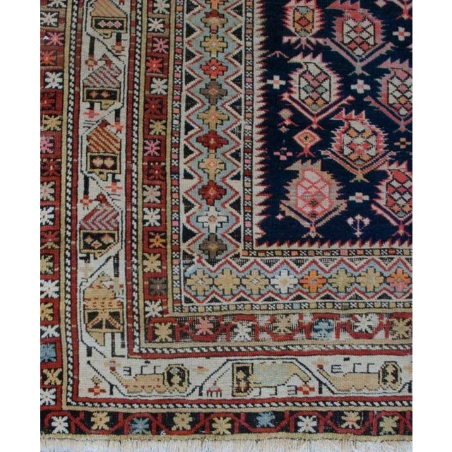 Late 19th Century Persian Shirvan Paisley Prayer Rug - 4′1″ × 5′3″ For Sale In Chicago - Image 6 of 6
