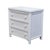 LEXINGTON / HENRY LINK Country Cottage Style 30" White Wicker Three Drawer Nightstand 477-513 31" High 30.5" Wide 19.5"...