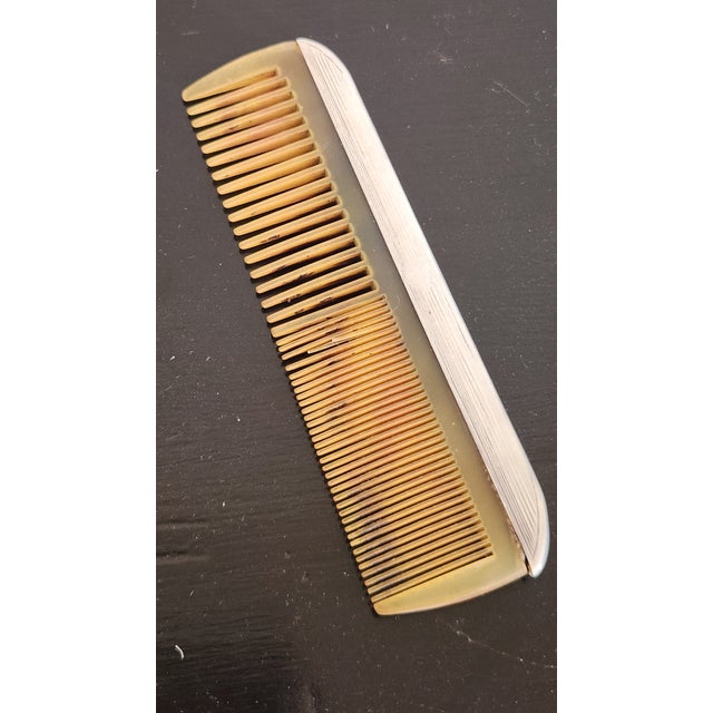 English Art Deco Sterling Silver Grooming Trio by William Neale, Birmingham 1927 For Sale - Image 15 of 18