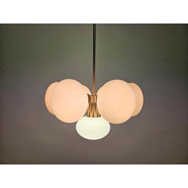 Mid-Century Space Age Chrome Sputnik Pendant, 1970s For Sale - Image 9 of 14