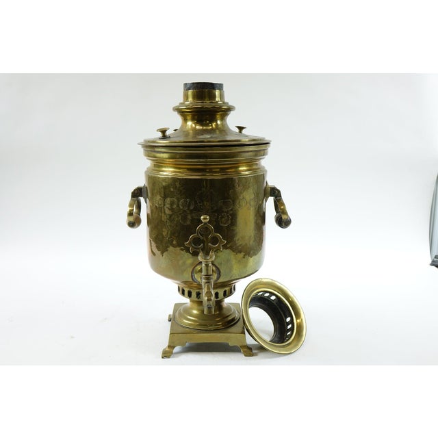 Antique 19th Century Brass Samovar – Classic Antique-Style For Sale - Image 4 of 8