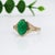 3ct Statement Emerald Ring w Natural Diamond Accents in 14K Gold | OV 11x8mm For Sale - Image 4 of 6