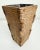 1970s Japanese Uzukuri Wood Vase With Dovetail Corners For Sale - Image 4 of 9