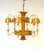 Mid 20th Century Hollywood Regency Ochre Japanned Faux Bamboo Tole Six-Light Chandelier For Sale - Image 9 of 18