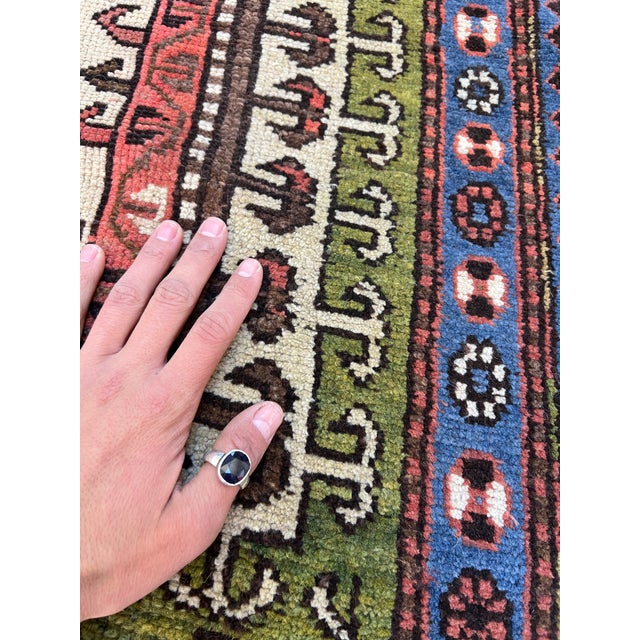 Textile Caucasian Bordjalou Kazak Hand-Knotted Wool Rug - 5'2" X 8'0" For Sale - Image 7 of 10