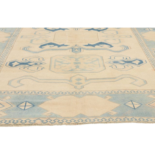 Vintage Turkish Oushak Rug, 05'08 X 06'10 For Sale - Image 4 of 10