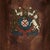1920s Antique English Leather Bucket Table Lamps With Armorial Crests - a Pair For Sale - Image 4 of 11
