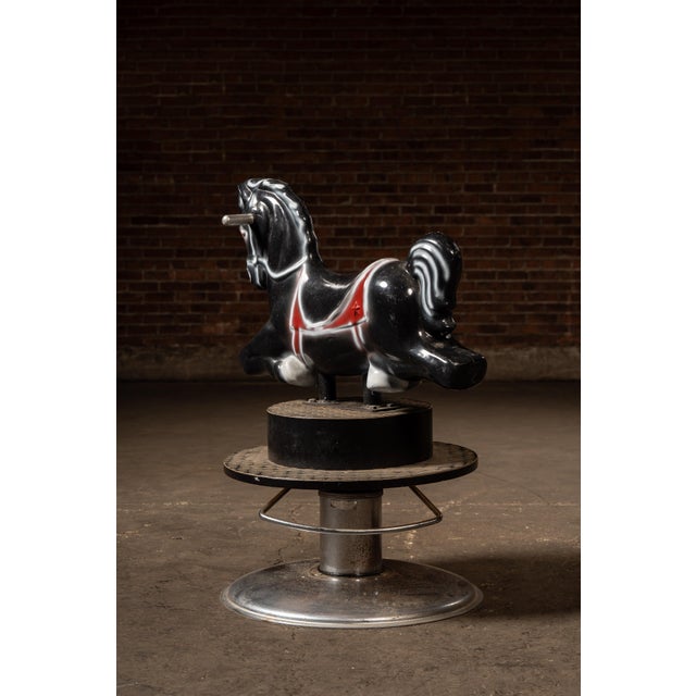 Vintage Figural "Rodeo Rocky" Children's Barber Chair by Miracle Equipment For Sale In Chicago - Image 6 of 12