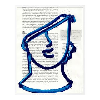 Roman Bust by Virginia Chamlee in White Frame, XS Art Print For Sale