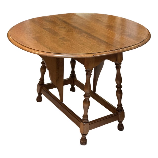 Ethan Allen Drop Leaf Side Table For Sale
