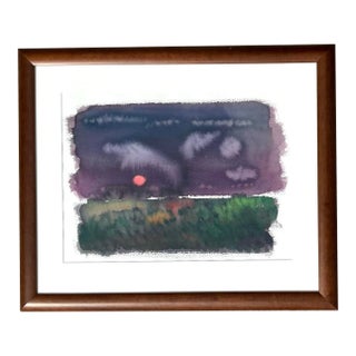 Vintage Joe Orffeo Original Abstract Watercolor on Paper For Sale