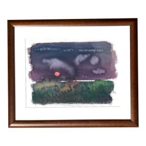 Vintage Joe Orffeo Original Abstract Watercolor on Paper
