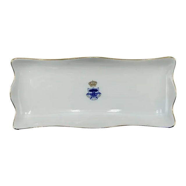 Vintage Hotel Ritz Madrid Spain Porcelain Ashtray Catchall Dish For Sale