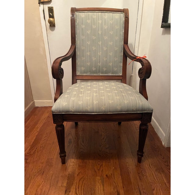 Wood Ethan Allen Classic Dining Chairs For Sale - Image 7 of 11
