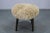 Wooden Stool with Sheepskin Upholstery, 1950s For Sale - Image 3 of 10