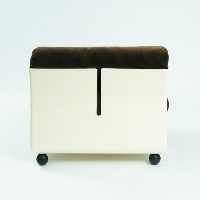 Mario Bellini Modular Amanta Seating in Brown Corduroy by Mario Bellini for C&B Italia, 1970s, Set of 2 For Sale - Image 4 of 18