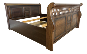 Vintage French King Size Sleigh Bed Frame