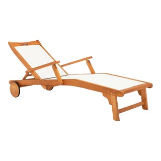 Kamson Sunlounger - Natural/Beige For Sale