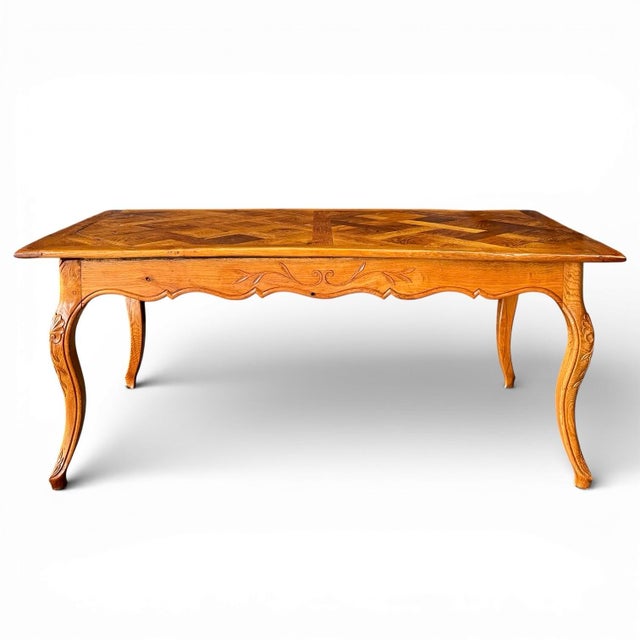 Late 18th Century 18th Century Louis XV French Provincial Dining Table For Sale - Image 5 of 17