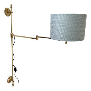 Vintage Swing Sconce in Bronze and Brass, 1960s For Sale