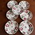 A Very Nice Set of 7 of Antique Staffordshire Early Adam’s Rose Plates, Circa 1830 For Sale - Image 12 of 12