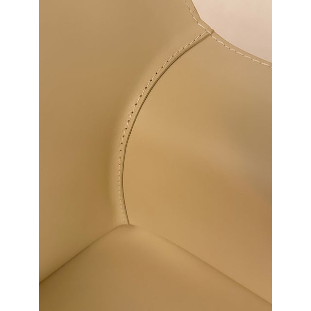 Beige Cassina – Set of Six Leather Dining/Arm Chairs For Sale - Image 8 of 10