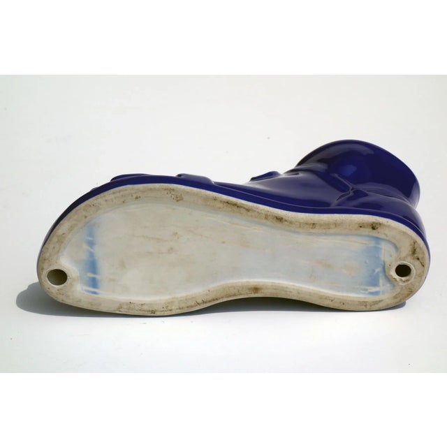 Roman Foot in Blue Pottery by Piero Fornasetti, Italy, 1960s For Sale - Image 6 of 7