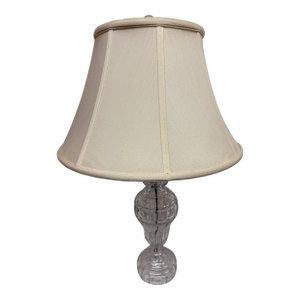 Vintage Crystal Cut Glass Table Lamp