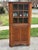 Farmhouse Antique French Country Pine Corner Cabinet With Original Blown Glass Panes For Sale - Image 3 of 11