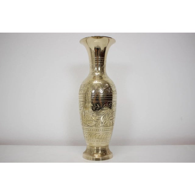 Mid-Century Brass Vase, 1960s For Sale - Image 3 of 12
