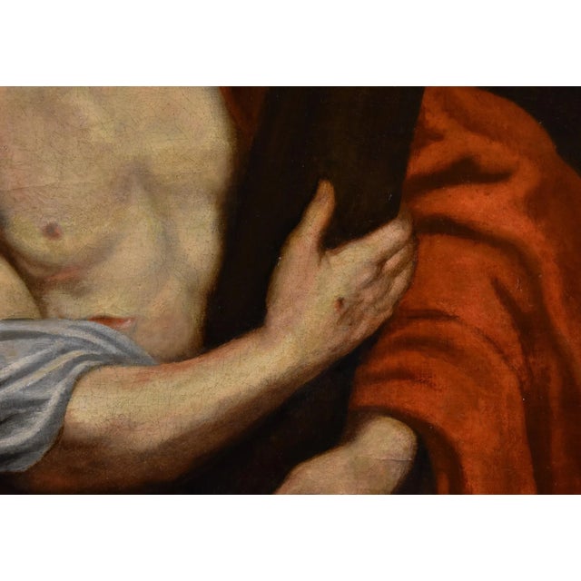 Workshop of Anthoon Van Dyck, Christ Carrying the Cross, 1650, Oil on Canvas, Framed For Sale - Image 12 of 17