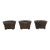 Set of Three Bronzed Faux-Bamboo Jardinières or Planters For Sale