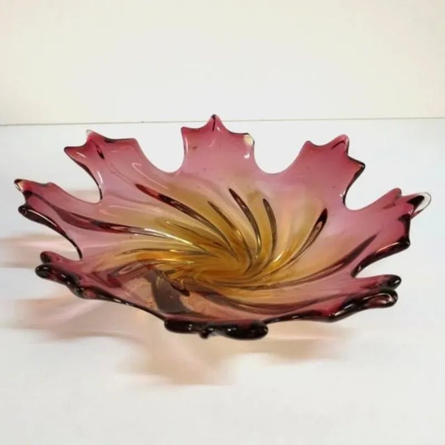 Mid-Century Modern Italian Murano Glass Bowl, 1950s For Sale - Image 3 of 4
