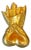 Gilt Bronze Brooch Chateau en Espagne by Line Vautrin For Sale