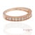 14k 585 Solid Rose Gold Side Engraving Natural Diamond Band Ring, Size 8 For Sale - Image 9 of 12