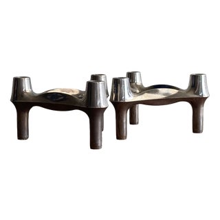 Nagel Candlesticks, 1970s, Set of 2 For Sale